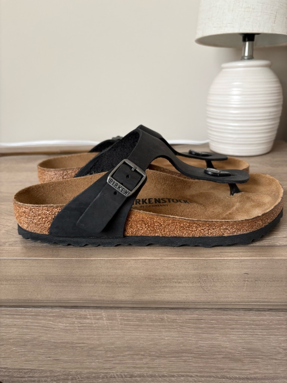 Birkenstock Black Sandal Slides